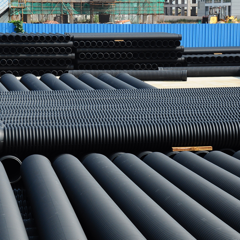 供应龙岩400SN8F HDPE双壁波纹管 污水管