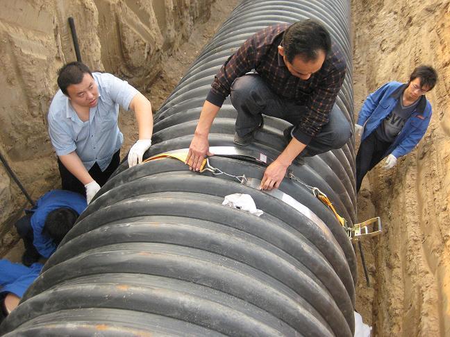 缠绕增强克拉管以及双壁波纹管管道工程施工常